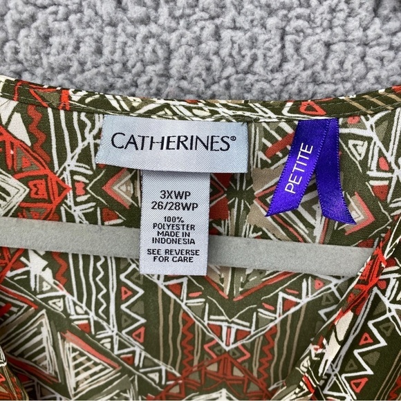 Catherines Boho Print Open Kimono Sz 3XWP - Picture 6 of 8